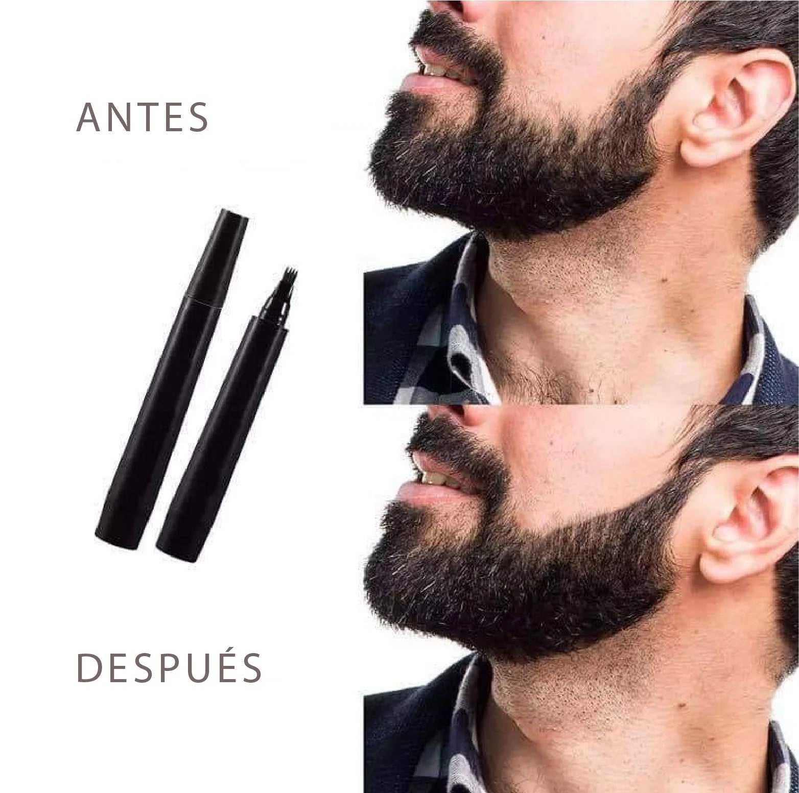 LÁPIZ PARA BARBA-3D - Barba definida