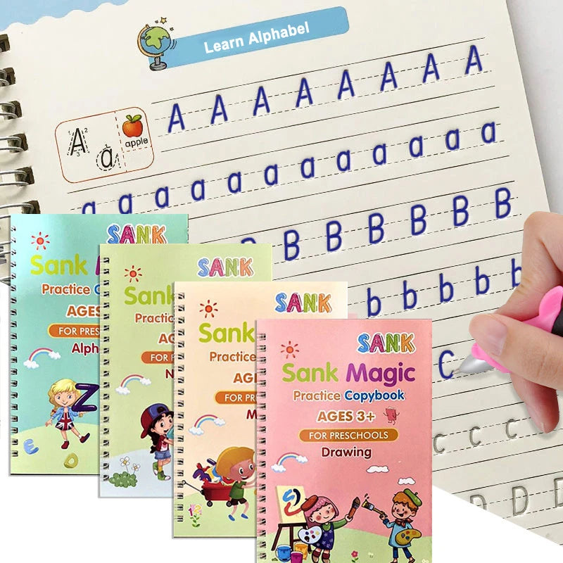 Set de 4 libros MAGICOS de aprendizaje