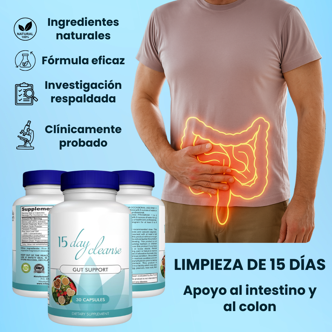 CleanseDetox™ | Limpieza estomacal de 15 días