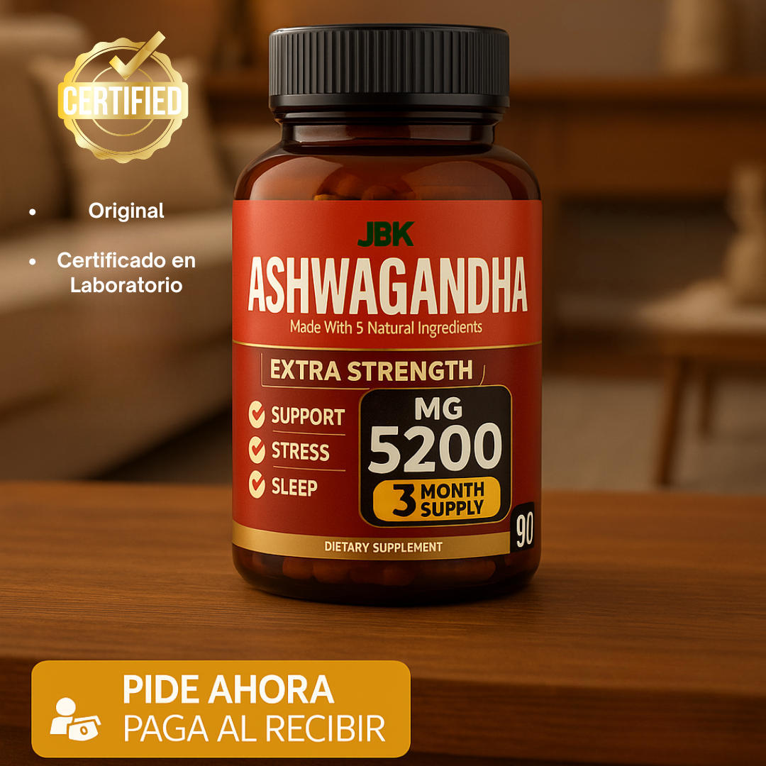Ashwagandha - Suplemento con 90 Cápsulas