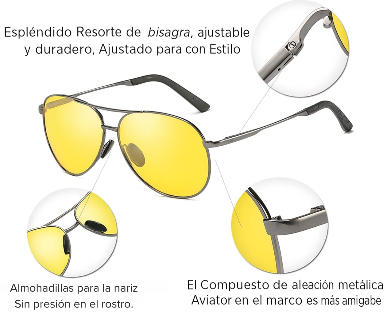 Aviator | Gafas de Claridad Nocturnas