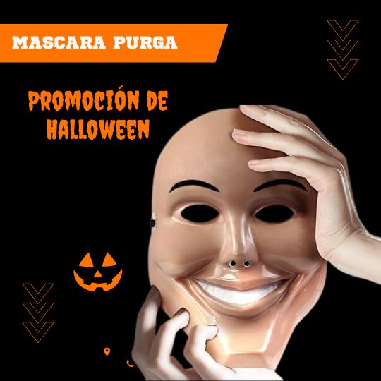 MÁSCARA PARA HALLOWEEN CON DISEÑO DE LA PURGA SONRIENTE