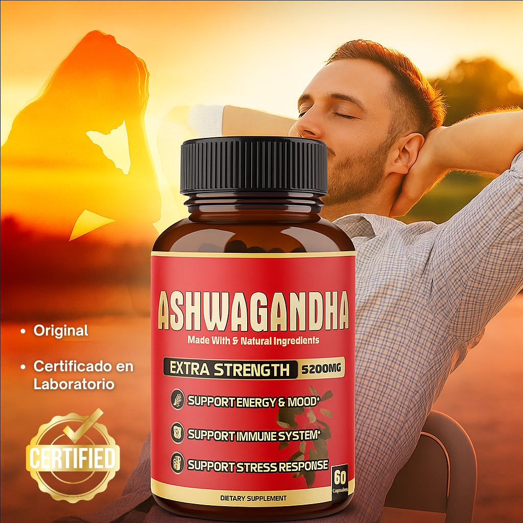 Ashwagandha - Suplemento con 60 Cápsulas