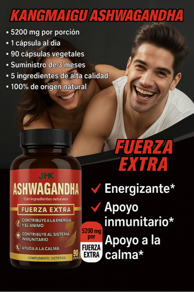 Ashwagandha - Suplemento con 90 Cápsulas