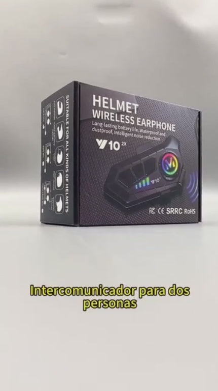 RideCom™ | Intercomunicador Para Casco De Moto, Bluetooth 5.3, Ipx6 [2 PZAS]